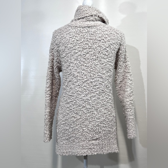 PINK ROSE Beige boucle cowl neck sweater size L. - Picture 5 of 13